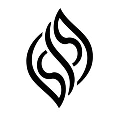 Obraz premium Elegant abstract logo design with flowing lines, perfect for branding and creative projects