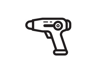 Sleek Infrared Thermometer Illustration in Simple Vector Style