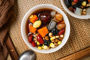 Tao Tung Longan Juice,Mix Beans in Longan Juice 