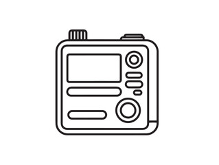 Minimal Insulin Pump Symbol in Professional Vector Illustration