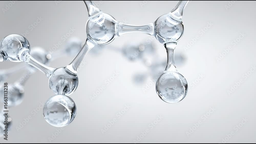 Poster exploring the structure and behavior of water molecules in a clear and captivating manner