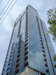 Residential Apartments and commercial buildings on Sukhumvit Rd Thong Lor in BKK Bangkok Thailand 