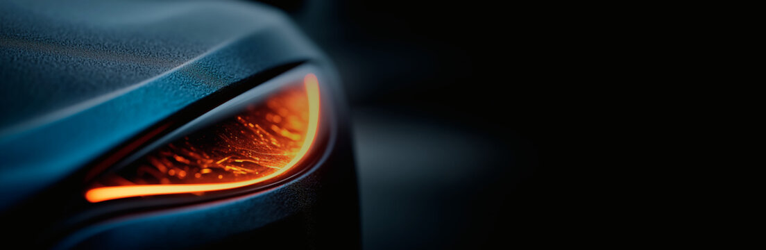 Faro de coche  con dise&ntilde;o futurista