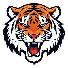 Tiger head vector illustration 