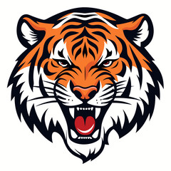 Tiger head vector illustration 