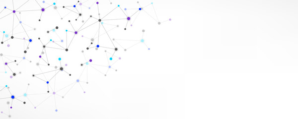 Molecular structure and genetic engineering, molecules DNA, neural network, scientific research. Abstract background for innovation technology, science, healthcare, and medicine