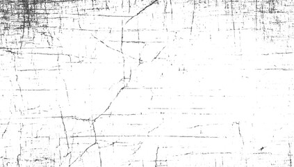 Cracked and Scratched Grunge Wall Texture – Urban Dusty Vector Monochrome Grunge Texture Overlay – Distressed Dirty Surface vector design on transparent background.