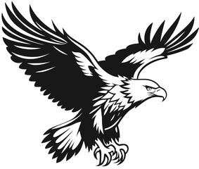 Fototapeta premium Eagle vector illustration design, flaying eagle 
