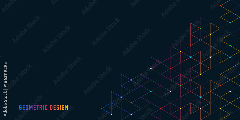 Fototapete abstract vector background with a geometric pattern of triangle shapes. graphic design element