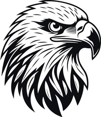 Eagle head vector illustration for t-shirt desigtn 