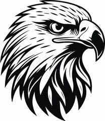 Eagle head vector illustration for t-shirt desigtn 
