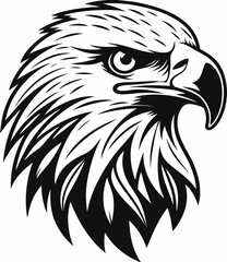 Eagle head vector illustration for t-shirt desigtn 