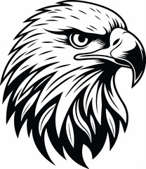 Eagle head vector illustration for t-shirt desigtn 