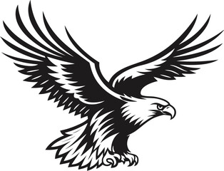 Eagle vector illustration design, flaying eagle 