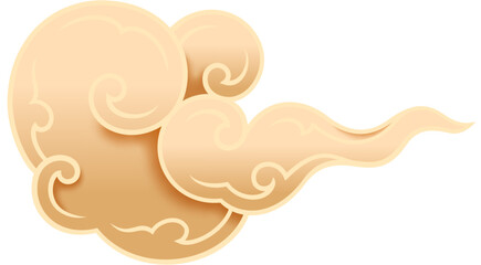 orient korean traditional style element golden calligraphy