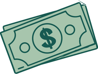 Dollar. Money cash icon. Vector illustration 