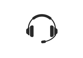 Headset Icon: Support, Communication, and Technology isolated on transparent background