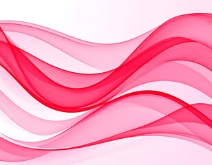 Abstract flowing pink waves