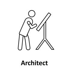 Architect Vector Icon which can easily modify or edit