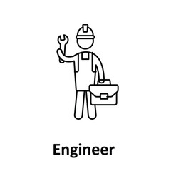 Engineer Vector Icon which can easily modify or edit