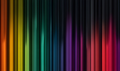 fractal glass gradient background with ribbed pattern. Abstract vertical design in vibrant black color spectrum. Modern geometric prism illustration, abstract background.