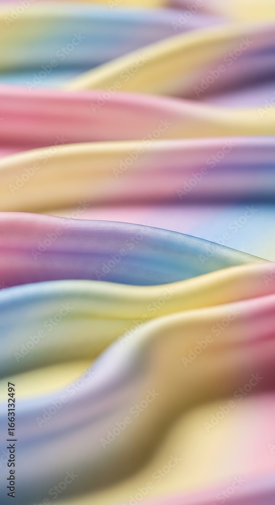 Poster abstract dreamy gradient waves creating a soft soothing visual experience for the viewer