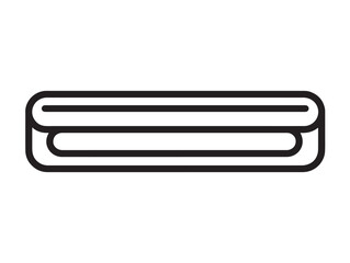 Decorative LED Strip Light Illustration with Modern Line Art