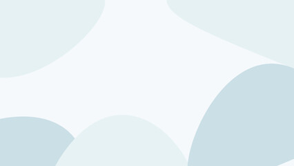 Subtle Fluid Abstract Pattern in Pale Blue and White, Clean Organic Shapes Background