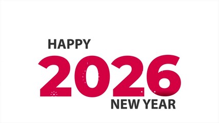 2042 Happy New year Animation Design for New Year Celebrations