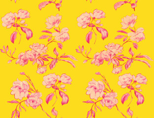 Obraz premium seamless floral pattern