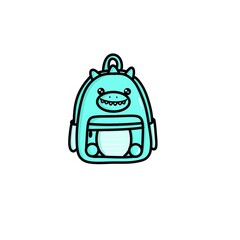 Cute backpack with Dino theme | back to school theme bag