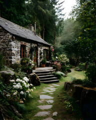 Fototapeta premium japanese garden view