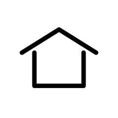 home icon on a white background
