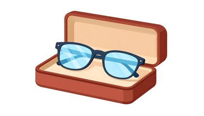 Glasses in a case