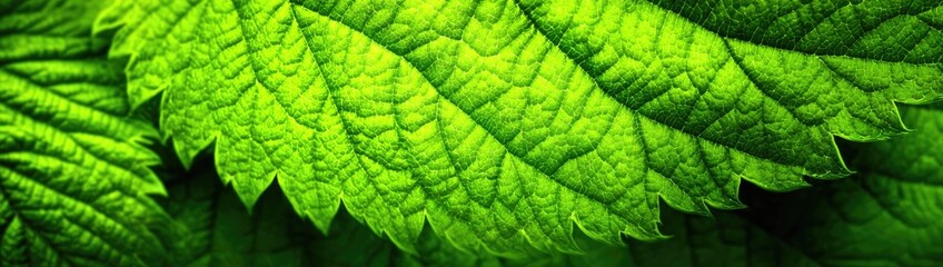 Fototapeta premium Nettle Leaf Close Up