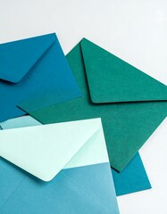 Stack of colorful envelopes