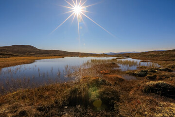 Fall in Forrolhogna National Park, Norway