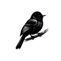 Obraz premium Graceful Bulbul Bird Vector Illustration