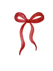 red ribbon bow