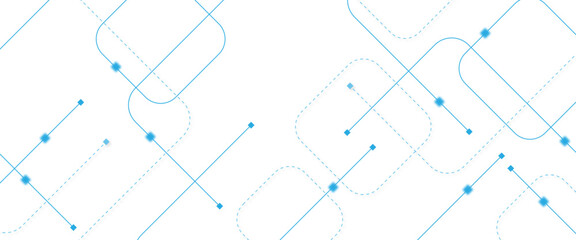 Obraz premium Abstract futuristic technology background. Technology background with crossed lines and dots.