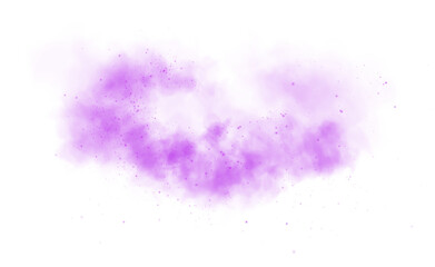 A soft purple dust cloud drifts through the air, illuminated by tiny glowing particles.
