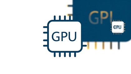 Graphic representation of a GPU