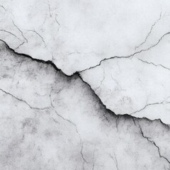 Obraz premium Light gray cracked stone texture with subtle fractures, aged concrete surface featuring light gray break lines, weathered stone background with soft gray crack patterns