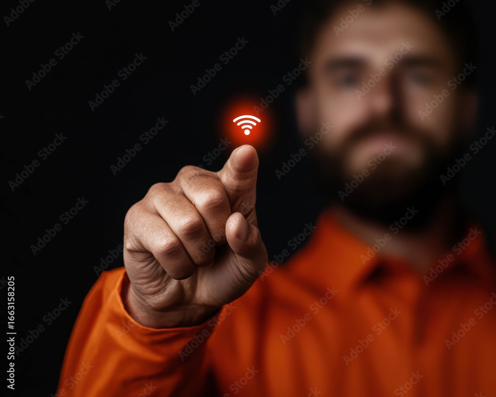 Poster industrial iot operations control. iot-enhanced safety control automating emergency shutdowns, alarm