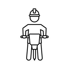 construction worker Vector Icon which can easily modify or edit
