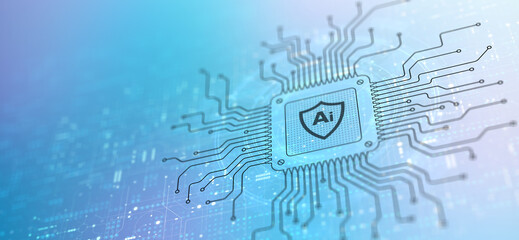 AI Transforming Industries Illustrated on a Processor.