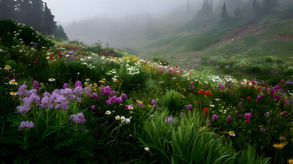 Obraz premium meadow with flowers