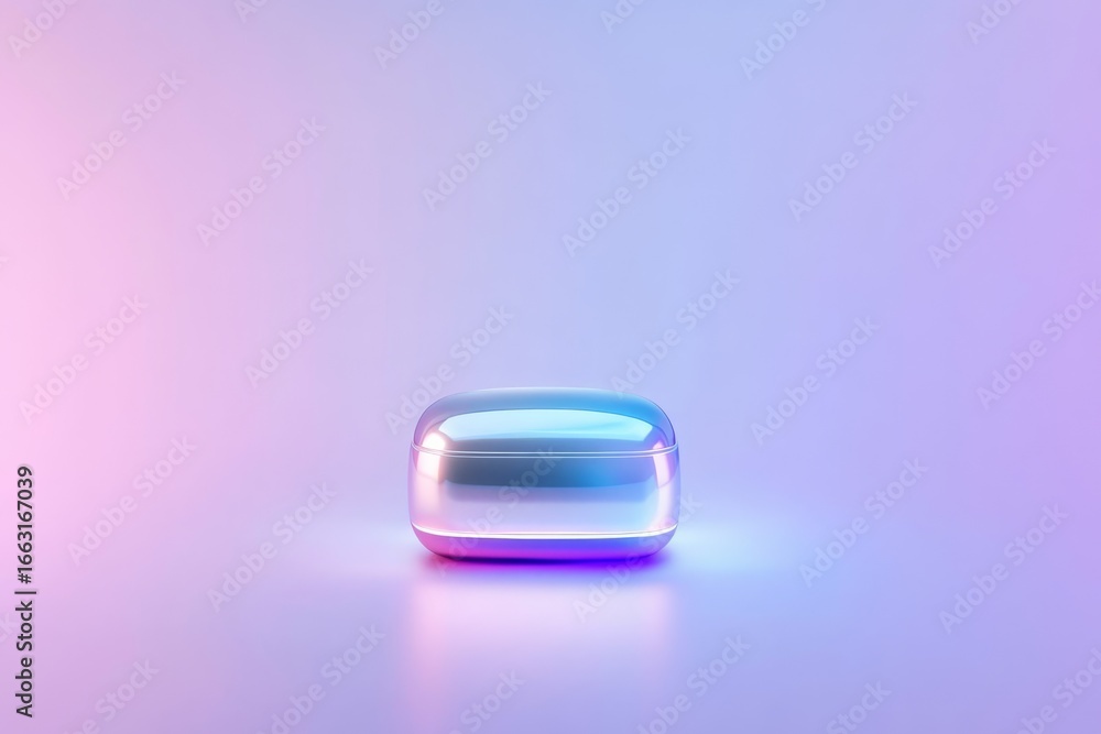 Aufkleber futuristic chatbot interface design with modern ai icon on gradient background