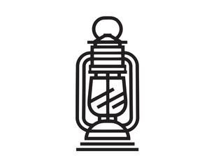 Modern Sleek Solar Lantern Icon with Elegant Renewable Energy Vector Artwork