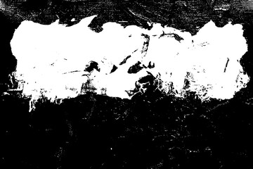 Black and White Grunge Texture with Rough Brush Strokes and Distressed Abstract Background